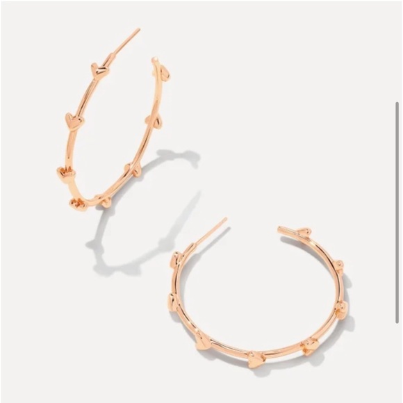 Kendra Scott Jewelry - NWT Kendra Scott Haven Hoop Earrings Rose Gold